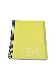 Resim Gıpta Bx Notes Defter Spiralli Plastik Kapak A4 180 Yaprak 5+2 Seperatörlü 