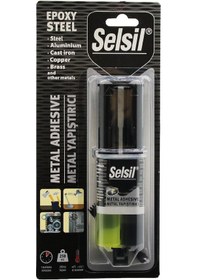 Resim Selsil Epoxy Steel Metal Şırınga Epoksi Yapıştırıcı 28gr. Metal - 