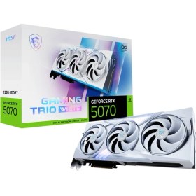 Resim Msı Geforce Rtx 5070 12GB Gamıng Trıo Oc Whıte Gddr7 192BIT DX12 Gaming (Oyuncu) Ekran Kartı 