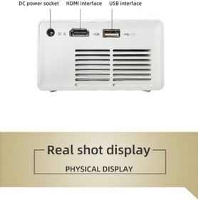 Resim Genel Markalar YG300 Plus 1280x720P Gerçek Çözünürlük, 80 Ansi Lümen (1200 lümen) Mini Projeksiyon Cihazı 