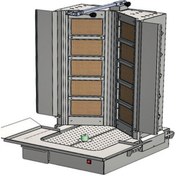 Resim CSA Karacasan Doğalgazlı 8 Radyanlı Alttan Motorlu Döner Ocağı 