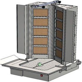 Resim CSA Karacasan Doğalgazlı 8 Radyanlı Alttan Motorlu Döner Ocağı 
