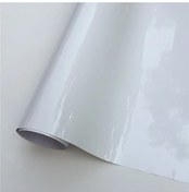 Resim Beyaz-152x10 Cm-çoklu Renk Beyaz Parlak Siyah Vinil Wrap Film Kendinden Yapışkanlı Film Sarma Levha Bisiklet 