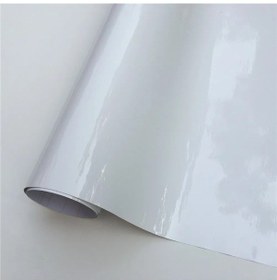 Resim Beyaz-152x10 Cm-çoklu Renk Beyaz Parlak Siyah Vinil Wrap Film Kendinden Yapışkanlı Film Sarma Levha Bisiklet 