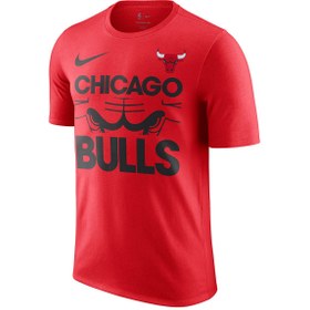 Resim Chicago Bulls Erkek Kırmızı Basketbol T-Shirt HQ0588-657 