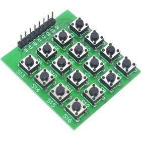 Resim 4 X 4 Matrix Keyboard Keypad 16 Buton Tuş Takımı Keyboard Klavye Alarm Şifre Kilit Güvenlik 