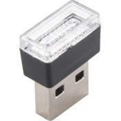 Resim Sagrado Mini Taşınabilir Mini USB LED Araba Işık Araba Iç USB Atmosfer Işığı Tak ve Çalıştır Dekoratif Işık Acil Aydınlatma Pc Araba Ürünleri Beyaz (Yurt Dışından) 
