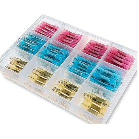 Resim Yifomall 200 Adet 3 Boyutlu Su Geçirmez Isıyla Büzülen Kablo Bağlantı Terminali - Gemi, Araç Ve Ev Kullanımı İçin 