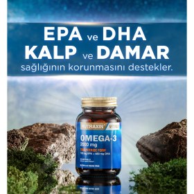 Resim Nutraxin Omega-3 2000 mg 60 Kapsül 