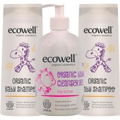 Resim Ecowell Organik Bebe Şampuanı 2 Adet + Organik Temizleme Jeli 
