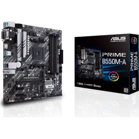 Resim Asus Prıme B550M-A Amd B550 Am4 DDR4 4400 Hdmı Dvı Vga Çift M2 Usb3.2 Argb Matx (Prıme B550M-A) Anakart 