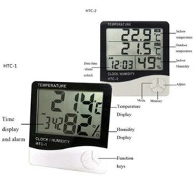 Resim Gesi Htc-01 Digital Termometre Sıcaklık ve Nem Ölçer Masa Saati 
