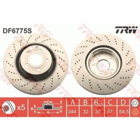 Resim Trw Df6775s - Fren Dıskı On Mercedes W212 S212 C207 A207 C204 