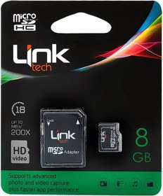 Resim Linktech LMC-M103 8 GB MicroSDHC Class 10 Hafıza Kartı + Adaptör 