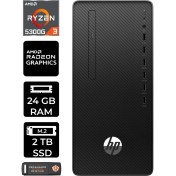 Resim Hp 295 G9 Amd Ryzen 3 5300G 24GB 2tb SSD W11H 6D391EA Masaüstü Bilgisayar & Per4 USB Bellek 6D391EAP374 
