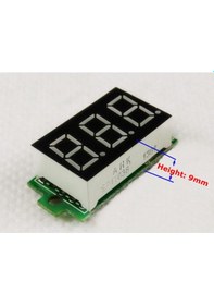 Resim Panel Sayısal Voltmetre 0.36" 3 Haneli Led Display Dc 0-200V 