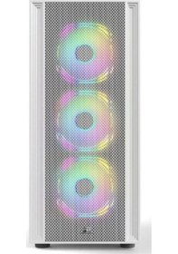 Resim Powerboost X-12w Usb 3.0 Mesh 4 X Argb Fanlı Beyaz Kasa Psu Yok 