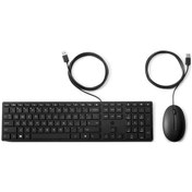 Resim HP 9SR36AA Kablolu 320MK Klavye Mouse Set 