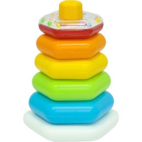 Resim Altıgen Renkli Halkalar 