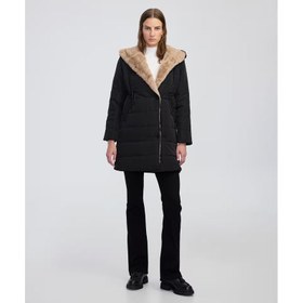 Resim İpekyol Suni Kürklü Colorblock Kadın Mont (IW6240012284) 