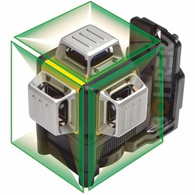 Resim BÖHRER 360 Derece 3 Köşe 12 Satır 2 Akülü Yeşil Çizgi 40 m Menzilli Profesyonel Lazer Hizalama Makinesi 