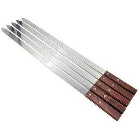 Resim Pazly Suntek Şiş Seti Ahşap Saplı 5'li Barbekü İğne Açık 