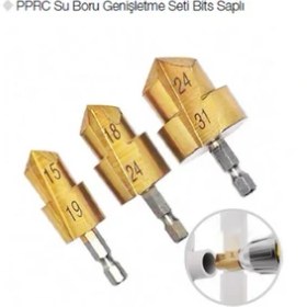 Resim Gfb 2427 Pprc Bits Saplı Su Boru Genişletme Seti 3 Parça 