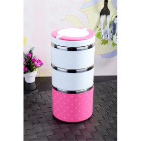 Resim Paşahome Tutacaklı 3'Lü Çelik Lüx Yemek Termosu 