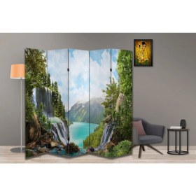 Resim Manzara Temalı Özel Tasarım Paravan Room Divider 180 x 200 cm 