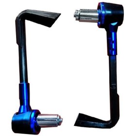 Resim TEX T0038 Motosiklet Bisiklet Scooter Gidon Elcik Koruma Universal Alüminyum Manet Koruma Mavi 