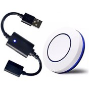 Resim Xurunkeji Dc 5v Usb Kablosuz Rf Uzaktan Kumanda Anahtarı Güç Açma/kapama Usb Led Işık Şeridi Okuma Lambası Işık Fan Geçiş Modeli Siyah Ve Beyaz 