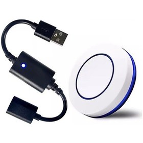 Resim Xurunkeji Dc 5v Usb Kablosuz Rf Uzaktan Kumanda Anahtarı Güç Açma/kapama Usb Led Işık Şeridi Okuma Lambası Işık Fan Geçiş Modeli Siyah Ve Beyaz 