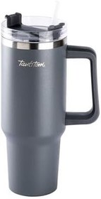 Resim Tantitoni Move Füme Paslanmaz Çelik Pipetli Termos Bardak 1.2l 