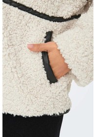 Resim Only Kadın Teddy Ekru Peluş Mont - 15322440 Ekru 