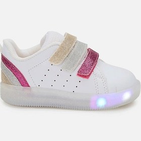 Resim Vicco Sun Işıklı Kız Bebek Beyaz/fuşya Sneaker Beyaz - Fuşya 