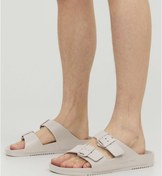 Resim Jack & Jones Ayarlanabilir Tokalı Terlik 12204004 Plaza Taupe Krem 