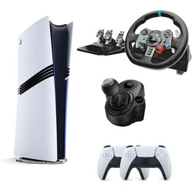 Resim Sony Playstation 5 Pro 2 TB YD + 2 Kol + Direksiyon Seti + Shifter 