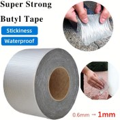 Resim 1 Adet Su Geçirmez Bant, Güçlü Boru Duvarı Sızdırmazlık Alüminyum Folyo Butyl Bant 