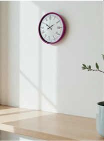 Resim 36 Cm Pembe Roma Rakamlı Duvar Saati Diğer 