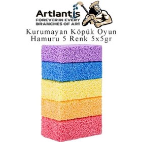 Resim Köpük Hamur 5 Renk 5 Gr 1 Paket Kurumayan Köpük Oyun Hamuru Hafif Yumuşak Hamur Okul Öncesi Anasınıfı Kreş Etkinlikleri Çok Renkli 
