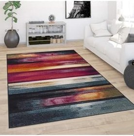 Resim Rovigo Dijital Baskı Yıkanabilir Kaymaz Taban Salon Halısı Rvg0413, Pembe, 100 x 200 