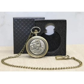 Resim İntora Özel Kutulu Tren Temalı Köstekli Saat ALK4670 