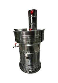 Resim Odunlu Tek Musluklu Çelik Semaver 7 Lt -106 