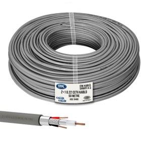 Resim cable cable 2+1 Cctv 0.22 Kamera Kablosu - 50m 