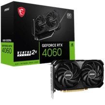 Resim MSI RTX 4060 VENTUS 2X BLACK 8GB OC GDDR6 128BIT Ekran Kartı 