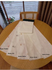 Resim As Perde Ponponlu Keten Tül Perde Ütü İstemez Tül Perde 