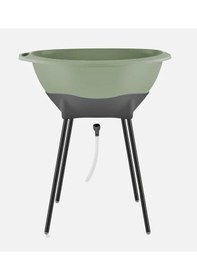 Resim Babyjem Yeni Nesil Elegant Su Tahliyeli Giderli Ayaklı Bebek Küveti Soft Yeşil 