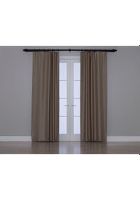 Resim Blackout Fon Perde Koyu Nohut Rengi Karartma Özellikli 100 X 260 Koyu Nohut 