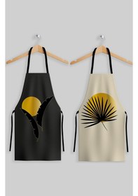 Resim Ays Home Soyut Tüy Desen Kumaş 2'li Mutfak Önlüğü Seti 60cm X70 Cm 