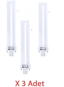 Resim Osram 11W/827 Geliştirilmiş Kullanım Ömürlü Sarı Floresan Lamba (3 Adet) 